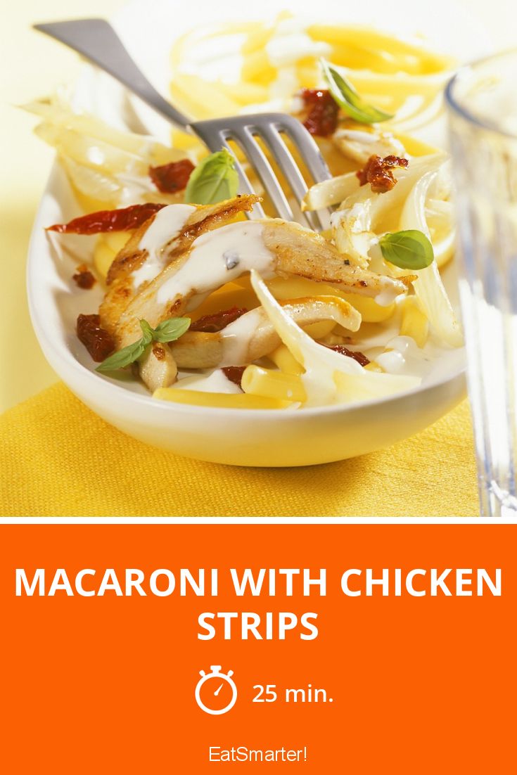 Macaroni With Chicken Strips